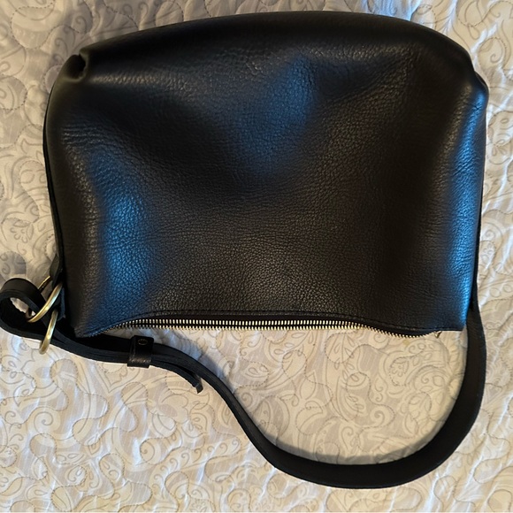 PLG AP black pebbled slouchy bag. NEVER CARRIED. - Picture 2 of 4